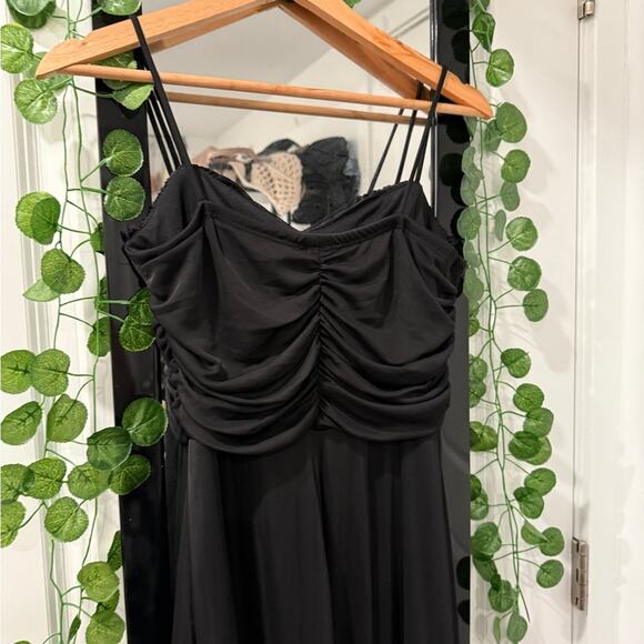 Long Porm Black Dress - Picture 3 of 4